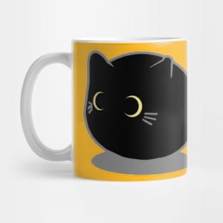 Kitty Ball Black Mug